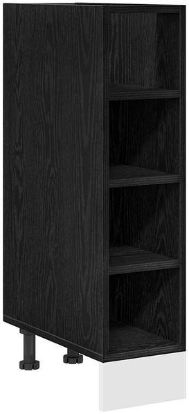 vidaXL Küchenunterschrank Schwarz Eichen-Optik 20 x 44,5 x 81,5 cm 876649 Bild 2
