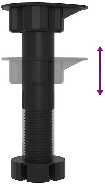 vidaXL Küchenunterschrank Schwarz Eichen-Optik 20 x 44,5 x 81,5 cm 876649 Bild 10