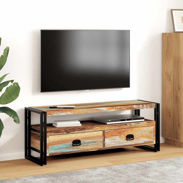 vidaXL TV-Schrank Altholz Massiv 243275