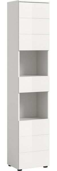 welltime Hochschrank Biel, Höhe 190 cm, 2 Türen, 1 Schubkasten (1-St) Türanschlag wechselbar, modernes Design, Badschrank, Unterschrank, Bad