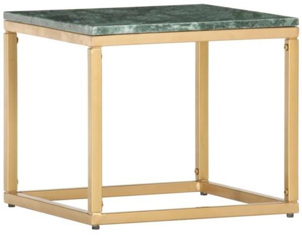 vidaXL Couchtisch Grün 40×40×35 cm Echtstein in Marmoroptik 286437 Bild 4
