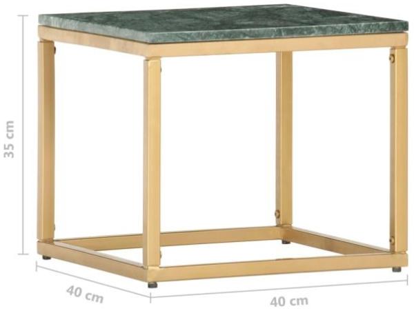 vidaXL Couchtisch Grün 40×40×35 cm Echtstein in Marmoroptik 286437 Bild 8
