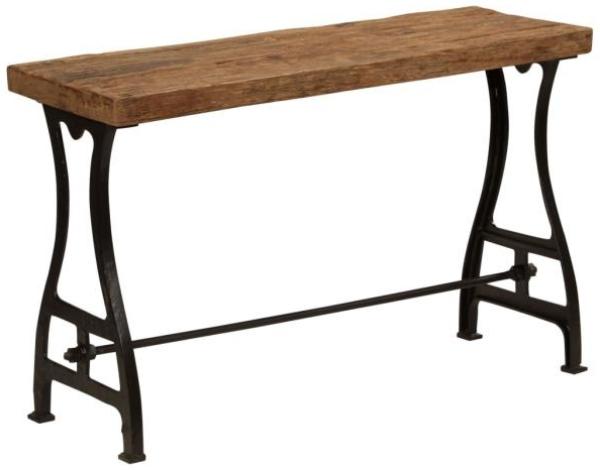 vidaXL Konsolentisch Recyceltes Massivholz 120 x 40 x 76 cm