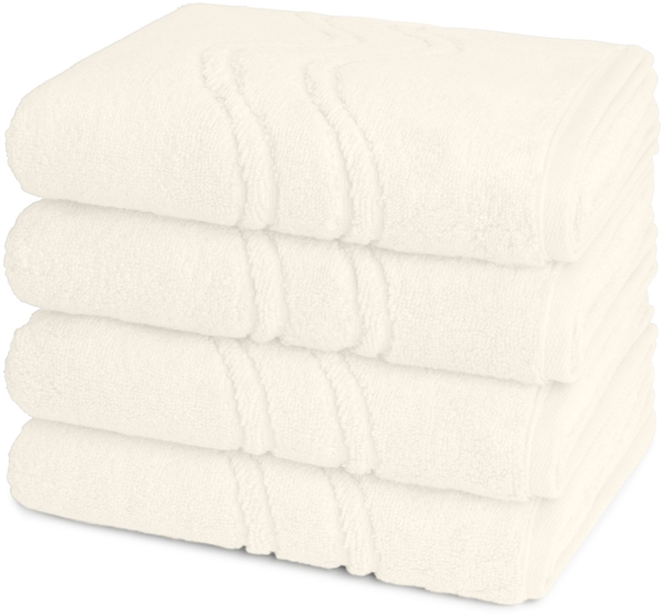Ross Cashmere feeling 4 tlg. Frottier-Set - 4 X Handtuch (50 X 100cm) - 520 g/m2 - Champagner