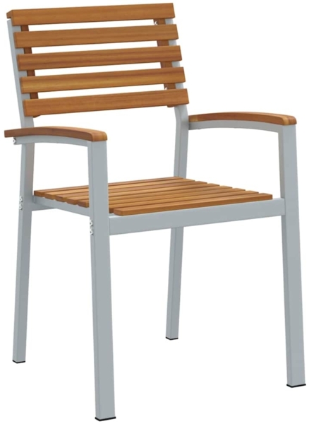 vidaXL Garten Essgruppe 5 pcs Grau und Braun 3284407 Bild 4