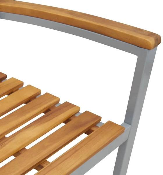 vidaXL Garten Essgruppe 5 pcs Grau und Braun 3284407 Bild 9