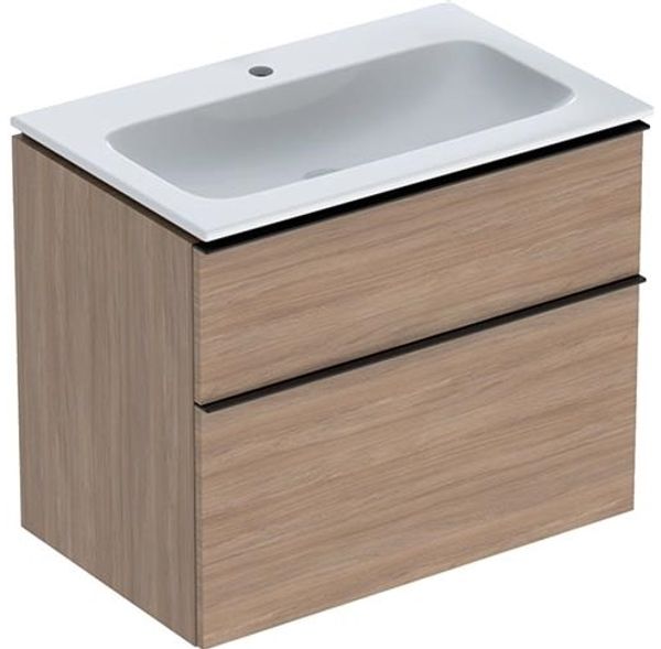 Möbelset iCon schmal 2 Schubladen 75x63 Eiche