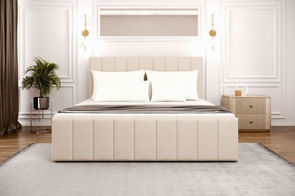 MOEBLO Boxspringbett BETT 01 BIS (Bonell, Topper, modernes Velours-Design mit Steppung & Stauraum, Doppelbett gepolstertes Kopfteil mit Bettkasten Boxspringbett, aus Samt, Polsterbett Kontinentalbett, dekorativem Kopfteil, aus Samt), Boxspring, - (BxHx...