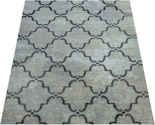 Paco Home Teppich Artigo 411, rechteckig, Höhe: 4 mm, Kurzflor, Vintage Design, In- und Outdoor geeignet
