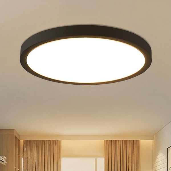 Nettlife LED Deckenleuchte 15W Badlampe Warmweiß Flach Ø22cm, Energie sparen, LED fest integriert, Warmweiß, für Küche Schlafzimmer