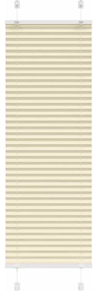 vidaXL Plissee Creme 40x150 cm Stoffbreite 39,4 cm Polyester 4015284