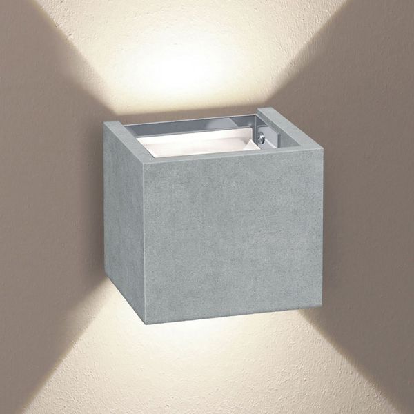 s.luce Ixa LED Wandlampe verstellbare Winkel Innen & Außen IP44 Beton
