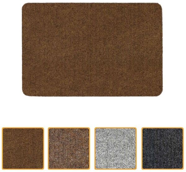 ANRO Fußmatte Türvorleger Schmutzfangmatte STRIBET, eckig, Höhe: 3 mm, Clean-Line Größe 40x60cm