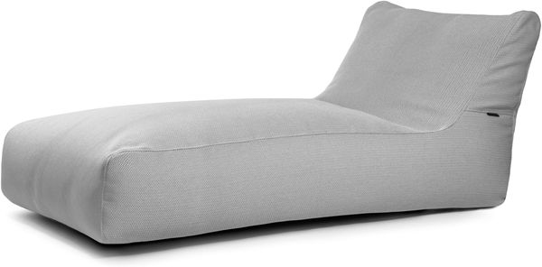 Sitzsack ‘Sunbed 90‘, Bezugstoff - Canaria, 100% Olefin, Grey, 80x180x100 cm cm.