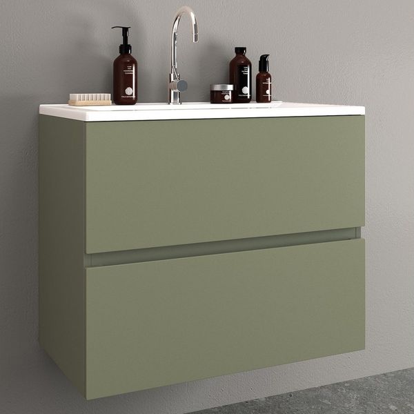 Möbelhandel Klipenstein Waschbeckenunterschrank 65/80/100 cm, mit Waschtisch, fertigmontiert 65 cm, 80 cm, 100 cm Breite
