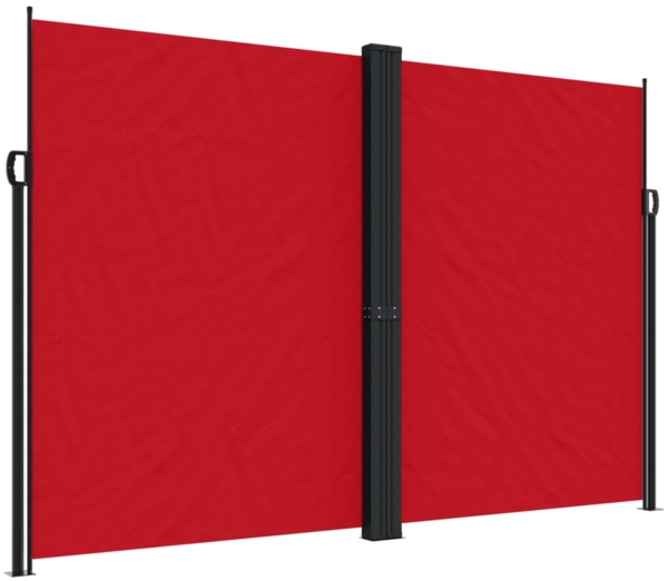 vidaXL Seitenmarkise Ausziehbar Rot 220x1200 cm 4004867