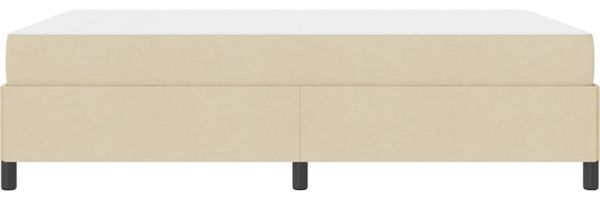 vidaXL Boxspringbett mit Matratze Creme 140 x 190 cm Stoff 3398862 Bild 8