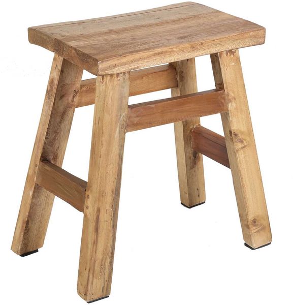 Teakholz Hocker Rocco