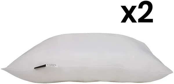 Vente-unique - MORPHEE Kopfkissen Stoff Weiß - B 60 cm x H 10 cm x L 60 cm