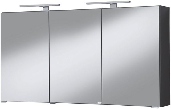 welltime Spiegelschrank Malibu Breite 120 cm, mit Spiegeltüren und Softclose-Funktion
