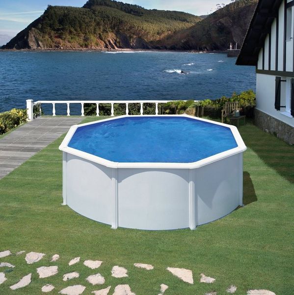 KONIFERA Rundpool MALAGA 3 (Set, 6-tlg), Höhe: 120 cm, stabile Konstruktion durch breiten Handlauf