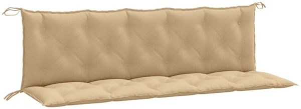 vidaXL Gartenbank-Auflagen 2 Stk. Melange Beige 180x50x7 cm Stoff 4002622