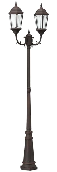 vidaXL Garten-Licht Bronze 68 x 20 x 235 cm Aluminium und Glas 42000338