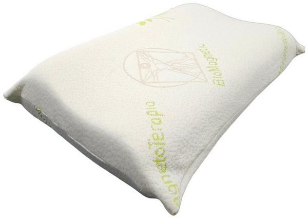 scarnatti Schlafkissen Comfort Silver Memory Foam Pillow - Druckentlastung, Aloe Vera Premium, Seitenschläfer, Bauchschläfer, Rückenschläfer, Set, 1-tlg, anatomisches Wellendesign, zervikale Unterstützung 30x50x8/11cm