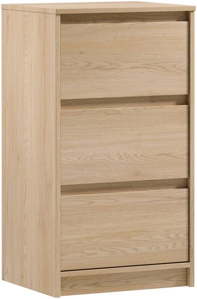 AX LIVING Kommode mit Schubladen Mormanno K3SW – 47cm, Eiche Cremona