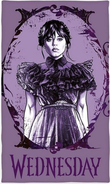 Wednesday Handtücher Wednesday Handtuch 30x50cm – Gothic Style für Fans, 100% Baumwolle (1-St)