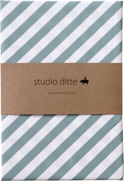 Studio Ditte Streifen Spannbettlaken - 90 x 200 cm