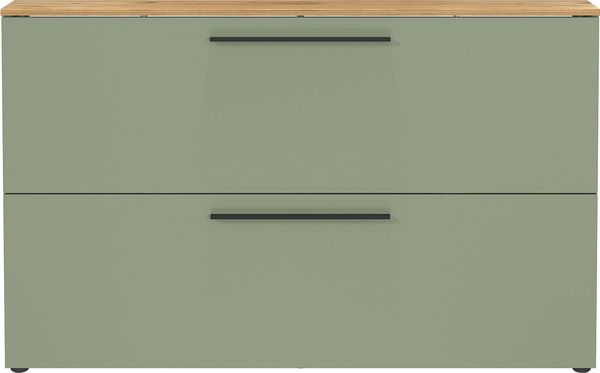 Schuhschrank vito Lassome, Holzwerkstoff, Grün, Holzfarben, 140 x 85 x 19 cm Bild 2