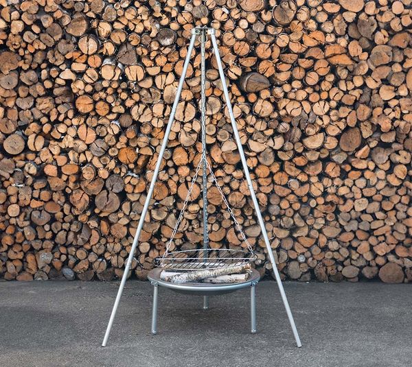 VENTURE HOME Stahl Schwenkgrill Komplettset |