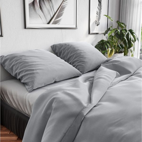 Wolkenfeld Bettwäsche Renforcé Bettwäsche Baumwolle - Natürlich weiches Schlafgefühl, 100% Baumwolle, 3 teilig, 135x200 cm, 155x220 & Übergrößen I inkl. Kissenbezüge 80x80 I uni
