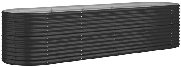 vidaXL Hochbeet Verzinkter Stahl 296x80x68 cm Anthrazit 318961 Bild 2