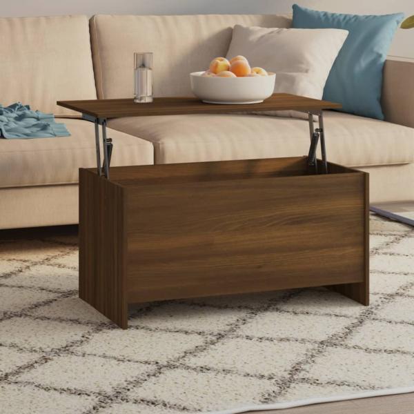 vidaXL Couchtisch Braun Eichen-Optik 102x55,5x52,5 cm Holzwerkstoff 819268