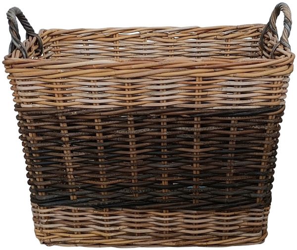 Rattani Kaminholzkorb Großer Rattan Kaminkorb Holzkorb Rattankorb, Großer Rattankorb, vielseitig in der Verwendung.