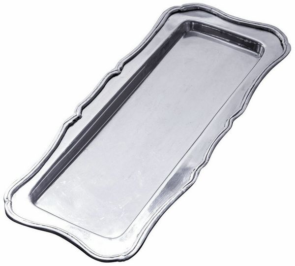 Mirabeau Tablett Tablett Selkira silber, Stahl, Umrandung: Messing