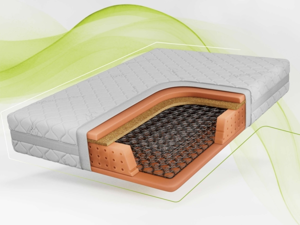 Bonellfederkernmatratze mit Kokos, Komfortschaum & gleichmäßiger Druckverteilung – robust & atmungsaktiv – Härtegrad H3/H4 – 140 x 200 cm – NOVA – SIVO