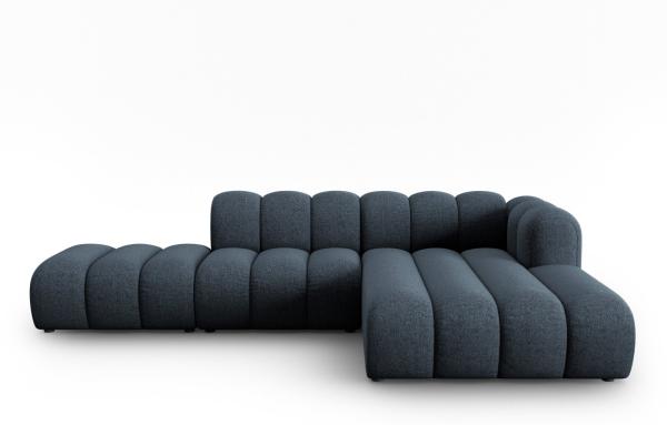 Micadoni Modulares Ecksofa offen Lupine 5-Sitzer Rechts Chenille Haga Königsblau