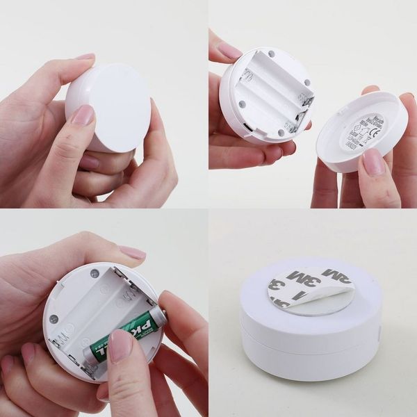 Briloner Leuchten Schrankleuchte 2632-066, Dimmfunktion, LED fest integriert, 2700K - Extra-Warmweiß, Push Light, 5,8x2,6cm, Weiß, Schrank, Schublade, Küchenlampe, Deko