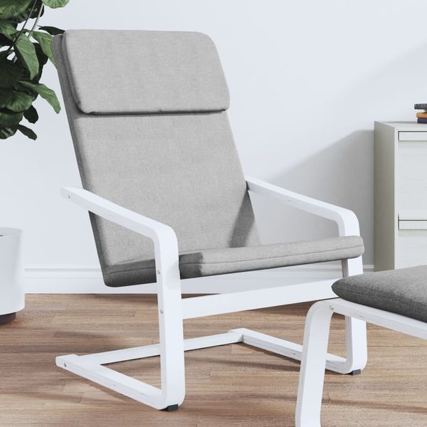 vidaXL Relaxsessel Hellgrau Stoff 351054