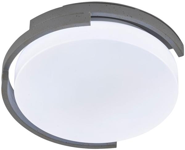 LED Deckenleuchte, grau weiß, Metall, Kunststoff, 30 cm