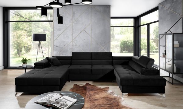 Wohnideebilder Eduardo Schwarz Ecksofas & Eckcouches Edr_94