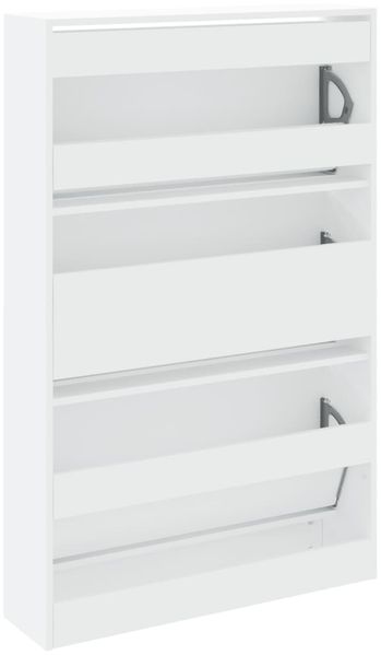vidaXL Schuhschrank Weiß 80x21x125,5 cm Holzwerkstoff 839924 Bild 7