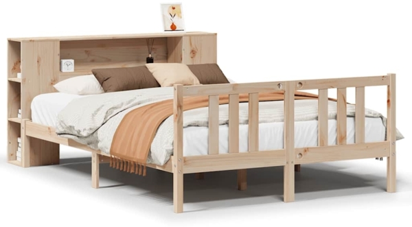 vidaXL Bücherregalbett ohne Matratze 120x200 cm Massivholz Kiefer 3322279