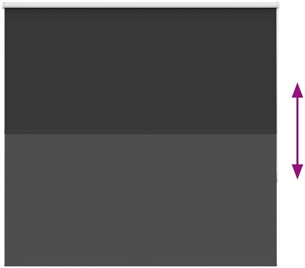 vidaXL Verdunkelungsrollo Schwarz 165x150 cm Stoffbreite 161,6 cm 4010881 Bild 5