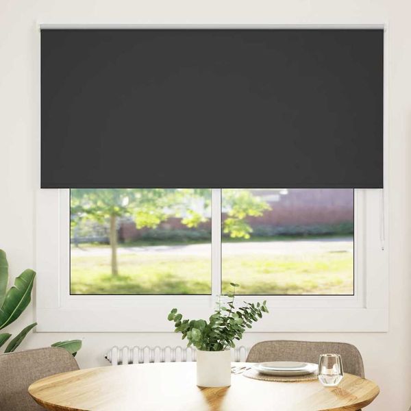 vidaXL Verdunkelungsrollo Schwarz 165x150 cm Stoffbreite 161,6 cm 4010881