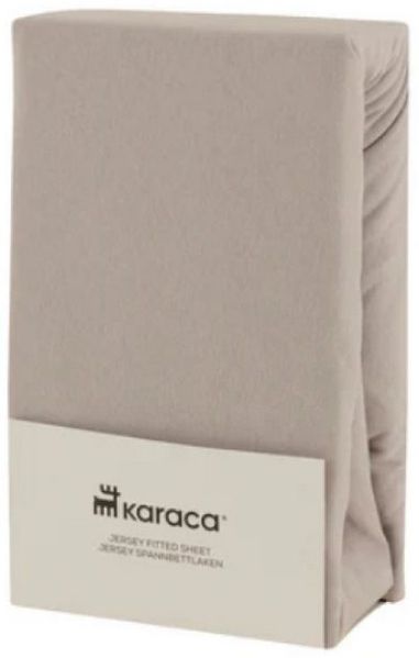 Karaca Bett-Set Karaca Home Jersey Spannbettlaken Bettlaken 140x200+30 cm, Grau