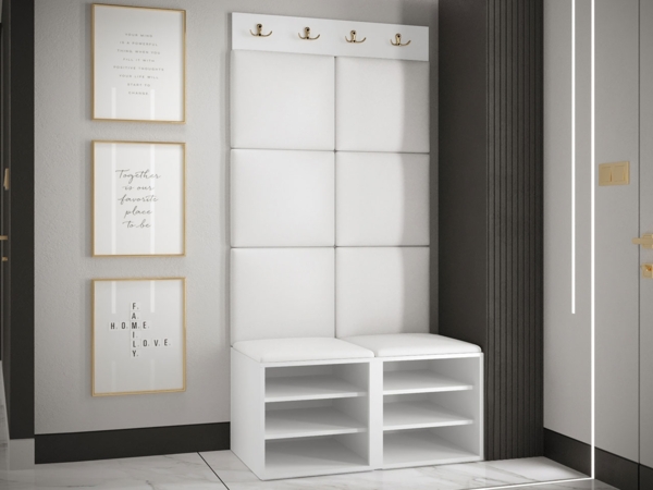 Garderoben-Set Kirtan Slim IV (Farbe: Weiß, Soft 017) Bild 5